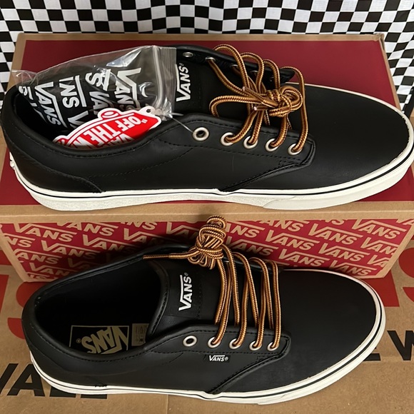 Vans Atwood Leather Black/Marshmallow WMNS sneakers - Picture 4 of 16